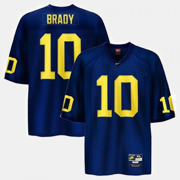 University of Michigan #10 Kids Tom Brady Jersey Blue Stitched College Football